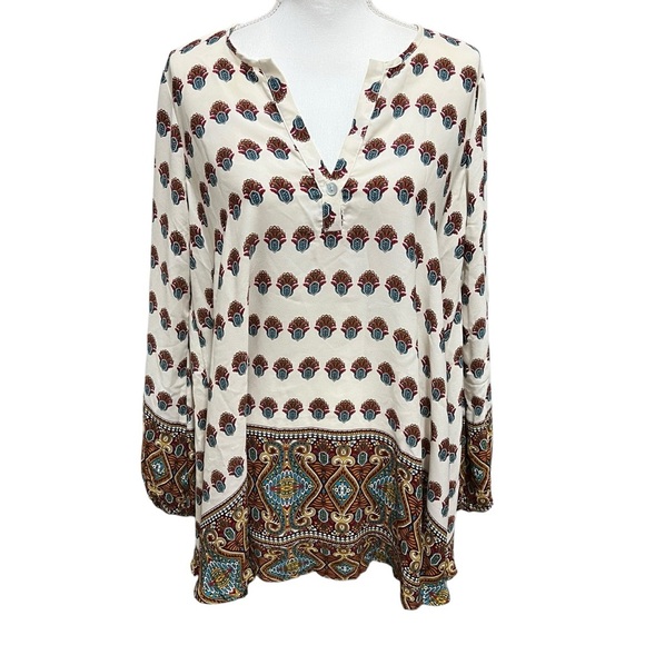 Show Me Your MuMu Jamie Tunic in The Victorian Size Medium Bohemian Coastal EUC - Picture 1 of 14